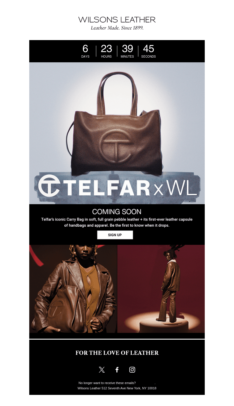 The Countdown Is On: TELFAR x WILSONS LEATHER