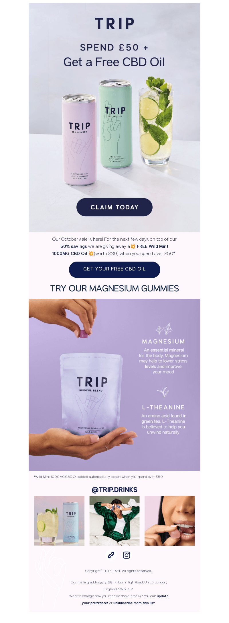 💥 Free CBD Oil + 50% OFF 💥