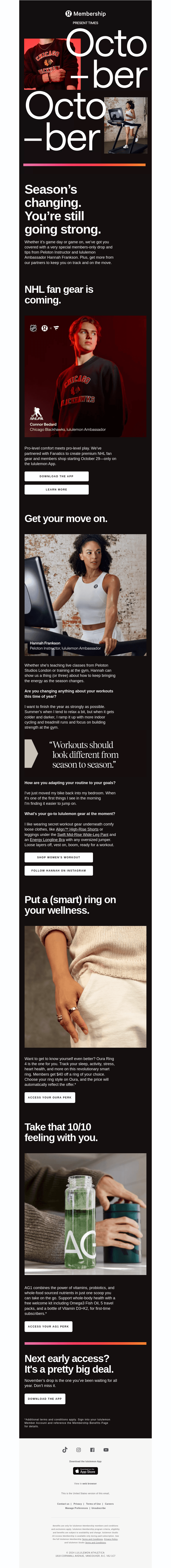 lululemon email from Fri, Oct 25, 2024
