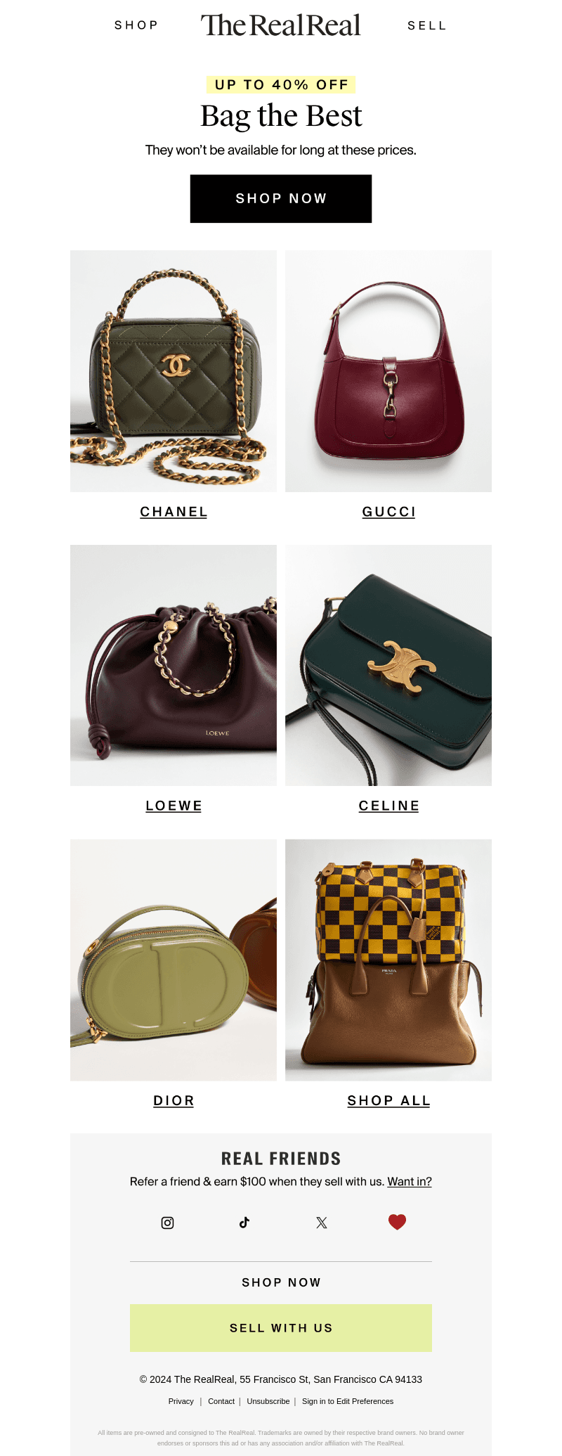 Best bags. Best prices.