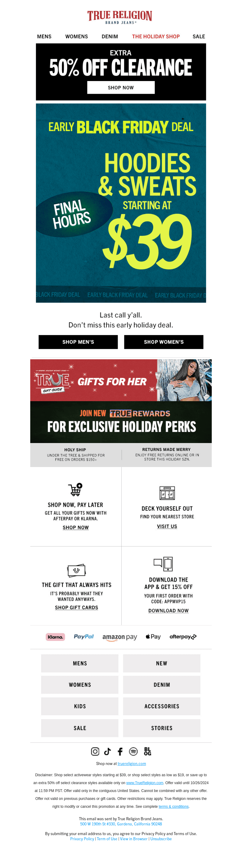 FINAL HOURS: $39 HOODIES & SWEATS