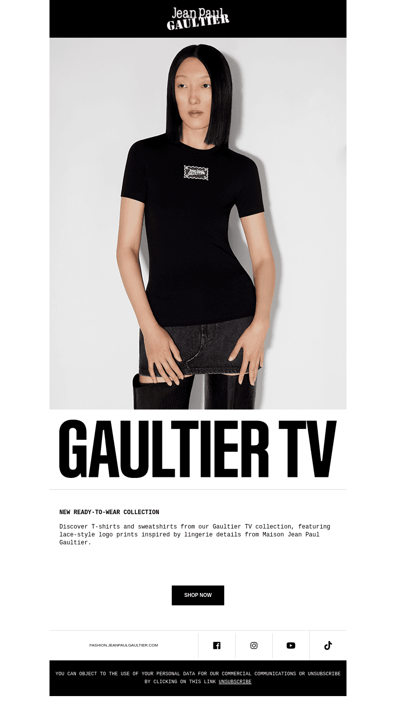 Gaultier TV | Logo jersey