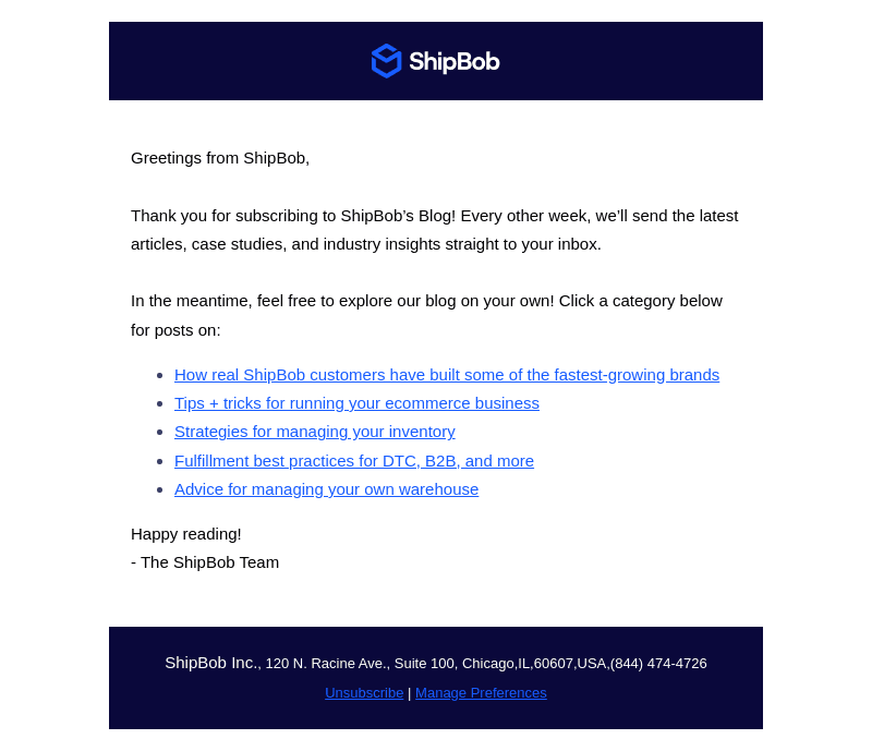 ShipBob blogs to explore 👀