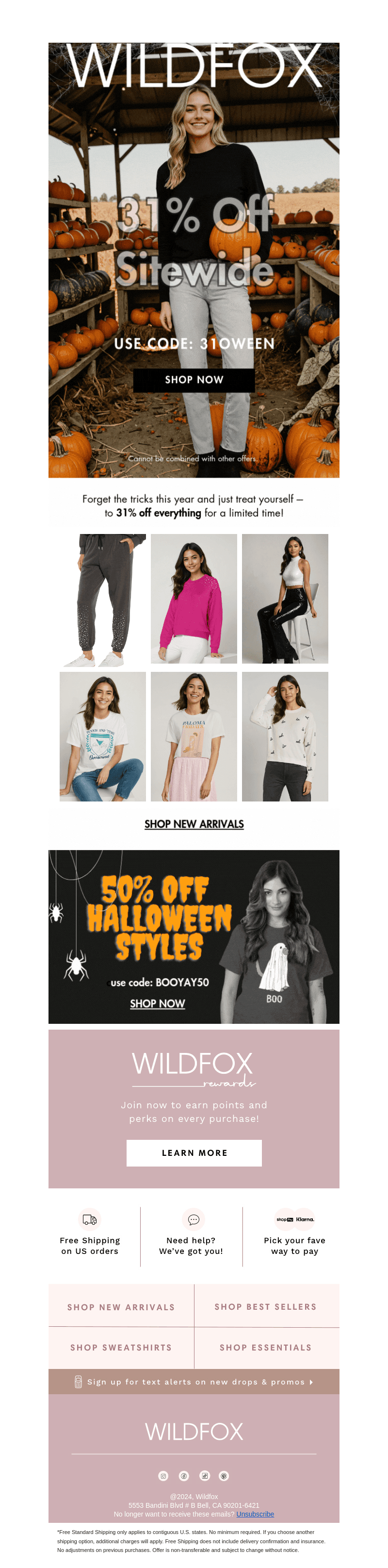 31% off Sitewide + 50% off Halloween!