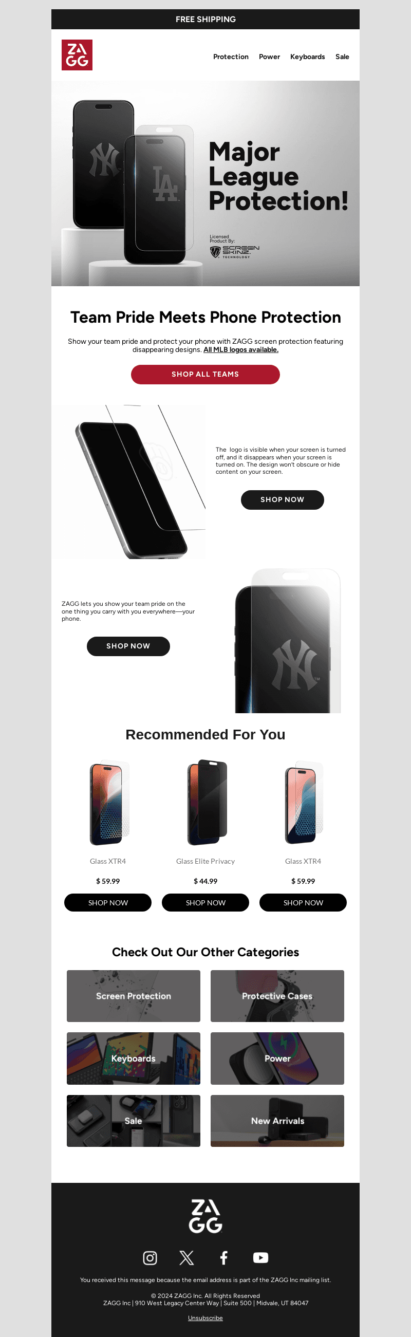 ⚾ Rep Your Team with pride using our MLB Team Logo Screen Protectors!