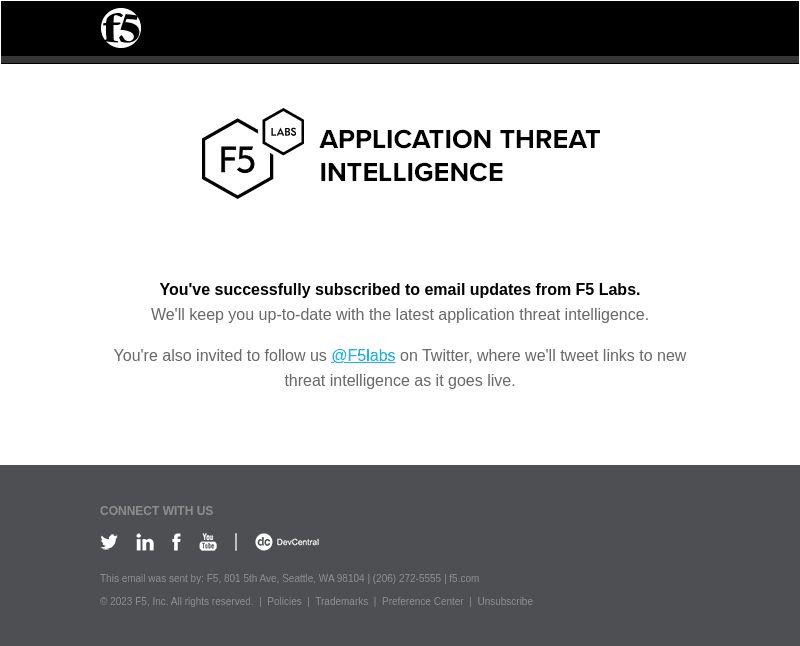 F5 email from Sun, Oct 27, 2024