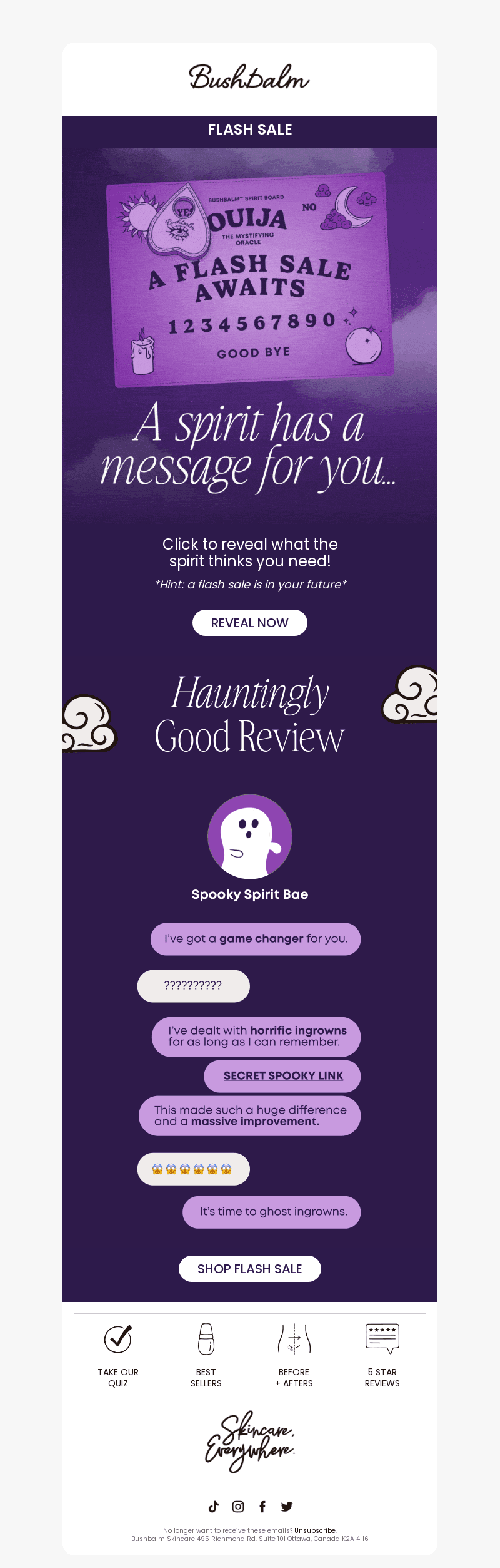 A spirit has a message for you... 👻