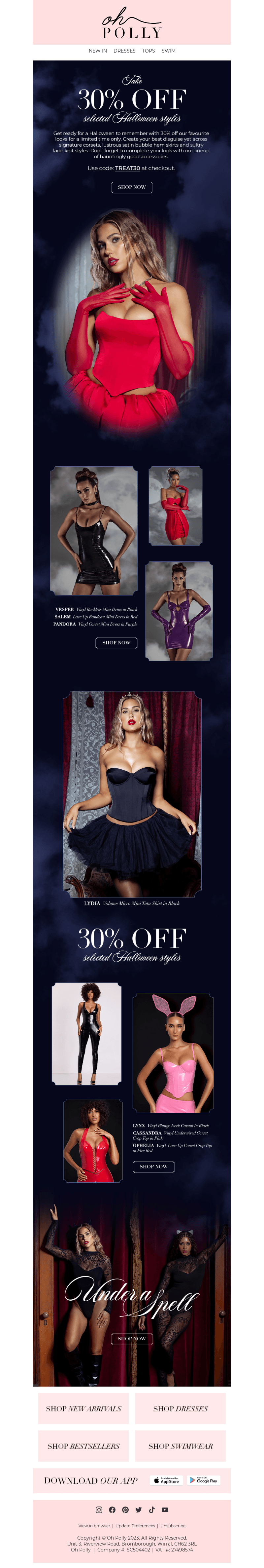 30% Off Selected Halloween Styles