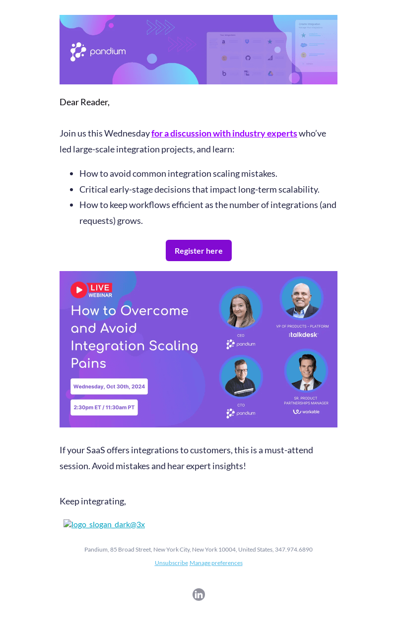 (Free webinar) How to overcome and avoid integration scaling challenges