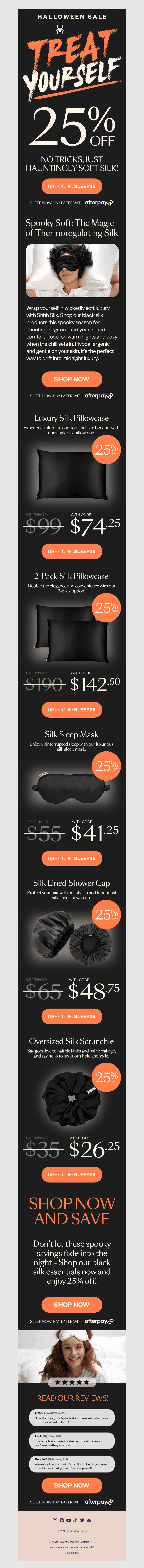 Shhh Silk email from Mon, Oct 28, 2024