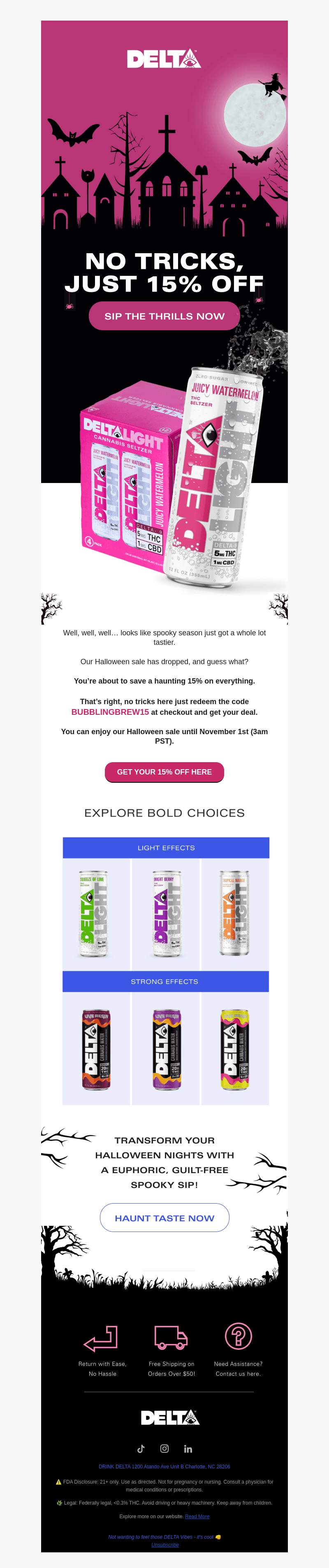 Drink Delta email from Tue, Oct 29, 2024