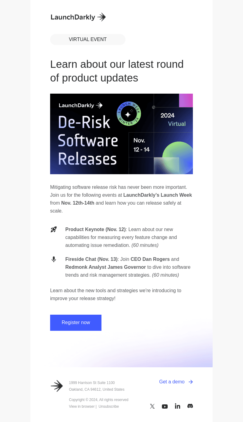 Join the Product Keynote at our Launch Week event!