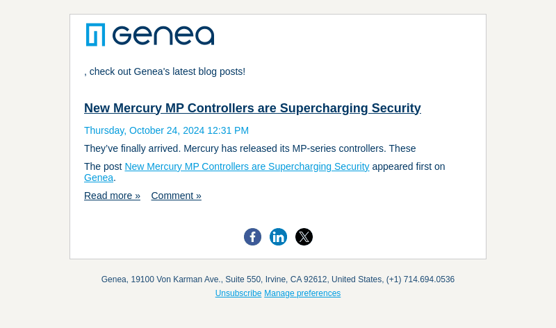 New Mercury MP Controllers are Supercharging Security