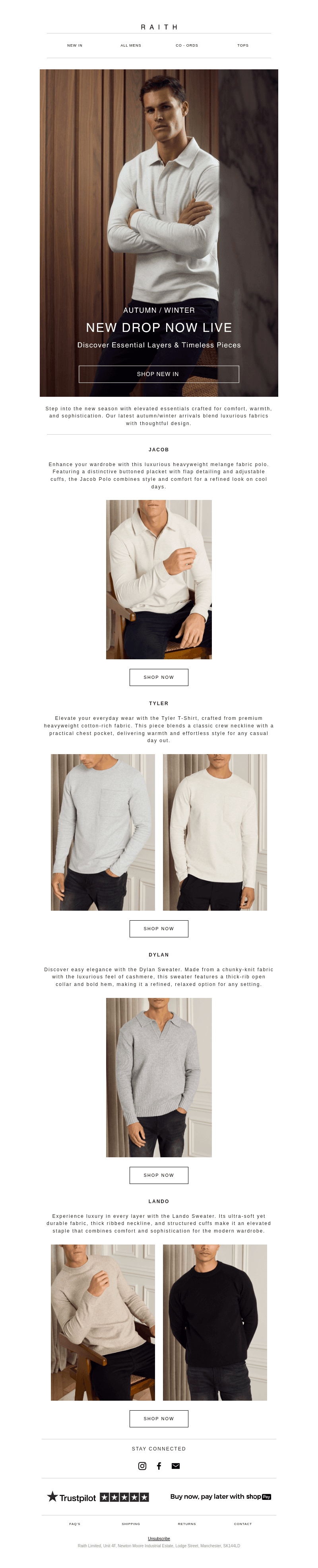 New A/W Drop Now Live