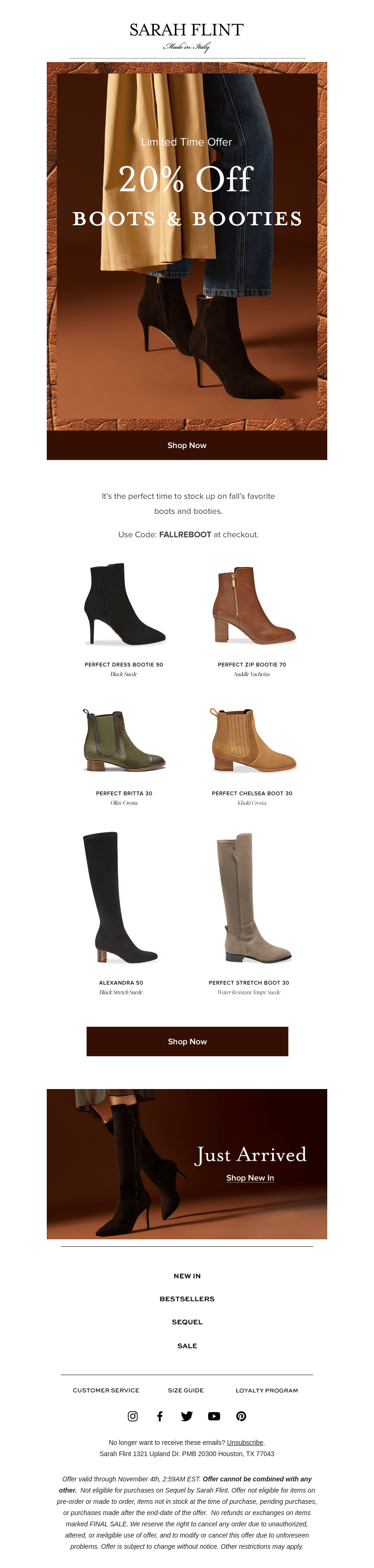 Stop Scrolling! 20% Off All Boots