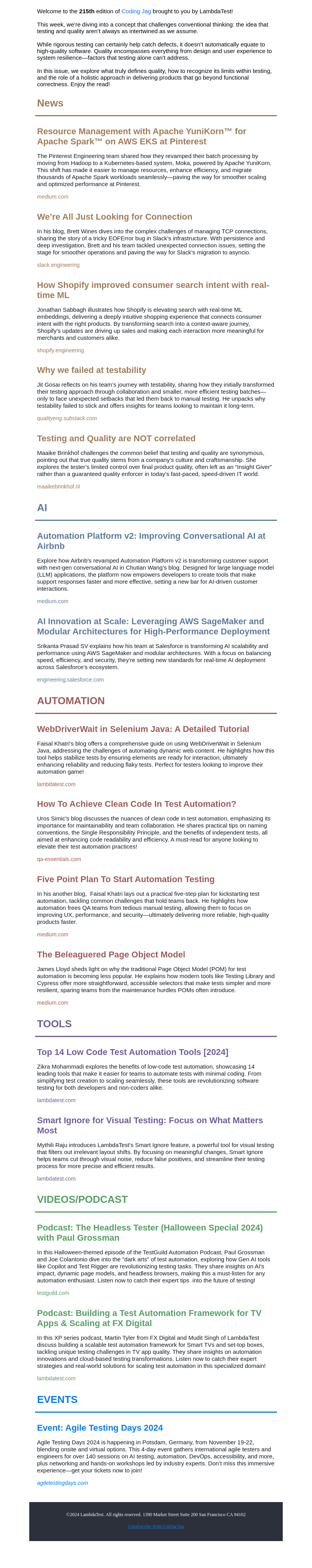 Issue #215: Testing and Quality are NOT correlated