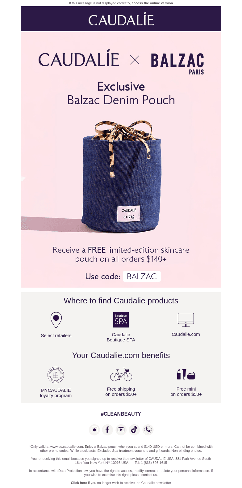 Limited Edition Denim Pouch Inside