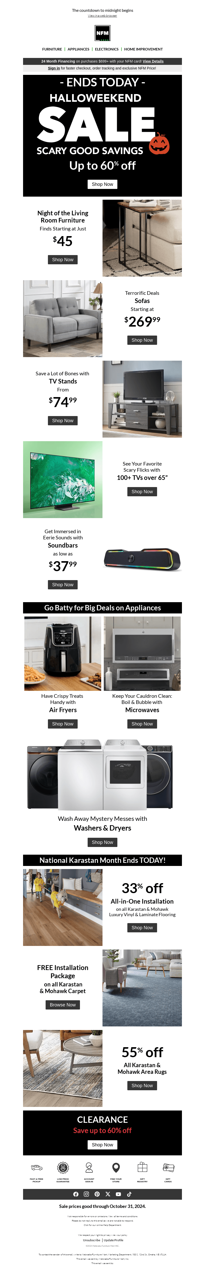 Halloweekend Sale ENDS TODAY
