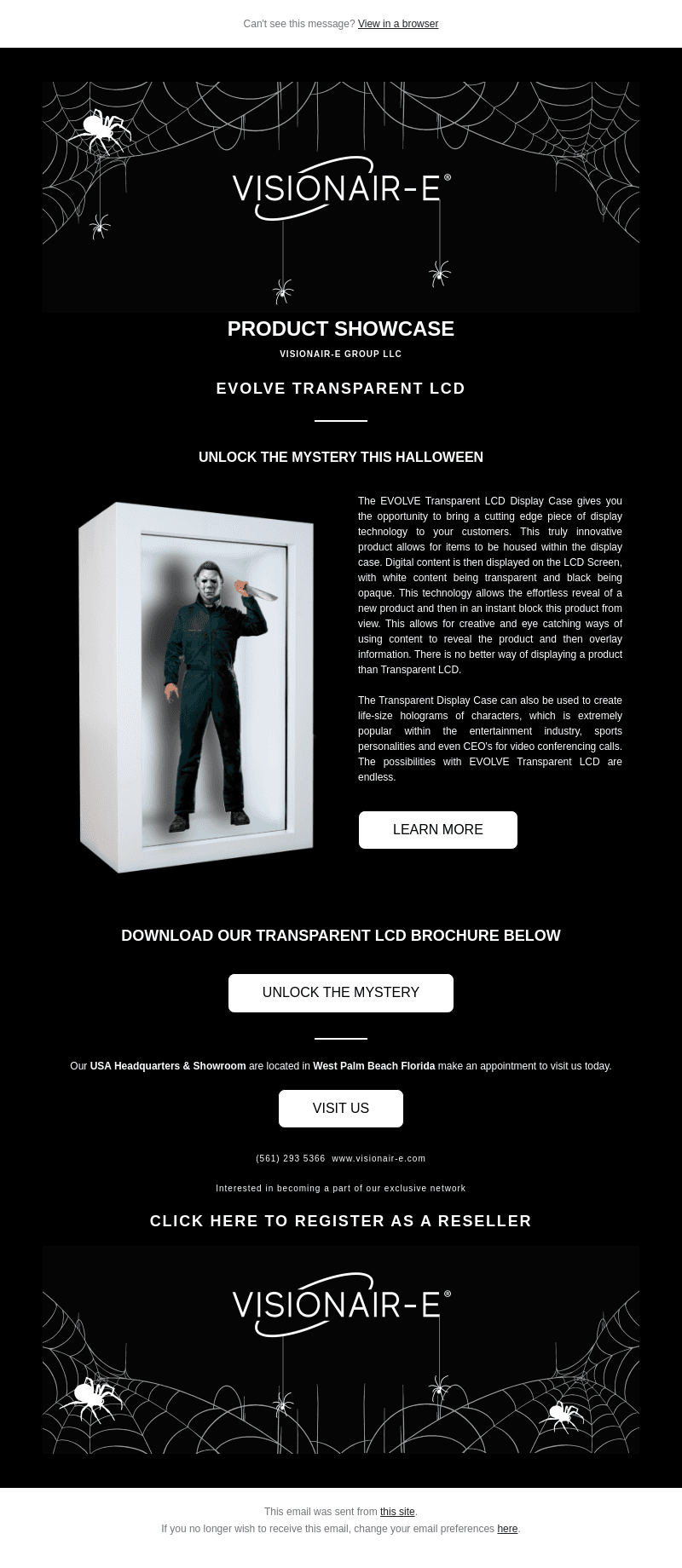 EVOLVE Transparent LCD: Unlock the mystery this Halloween