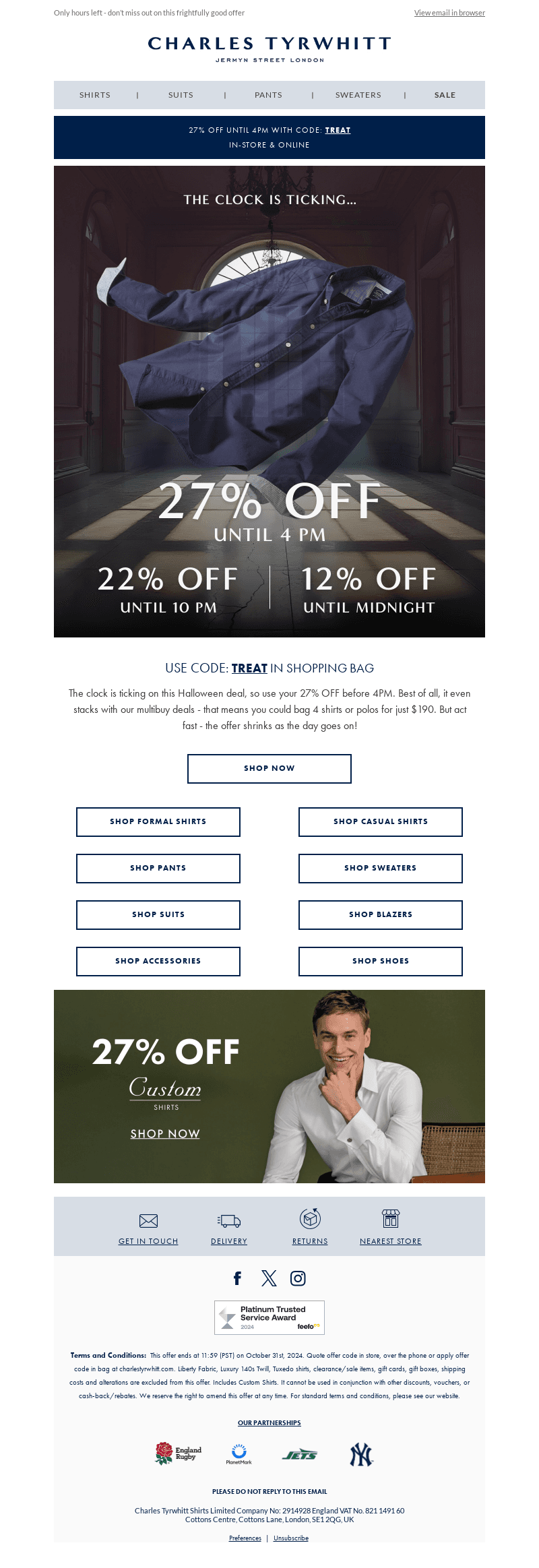 Boo! 27% OFF Ends Soon...