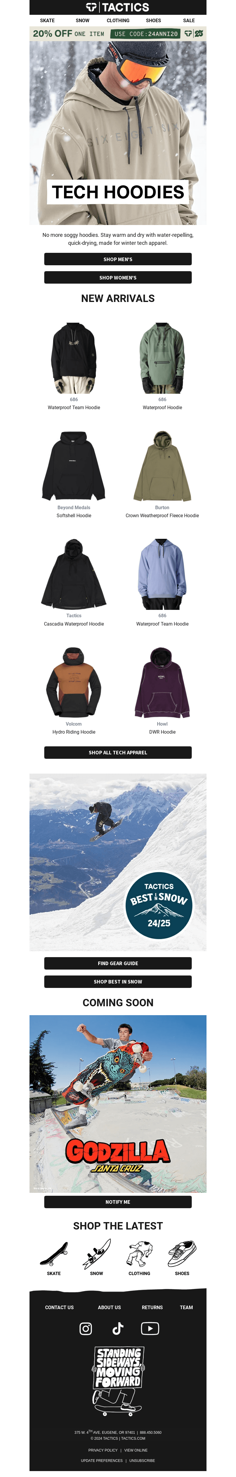 Tech hoodies for on or off the mountain