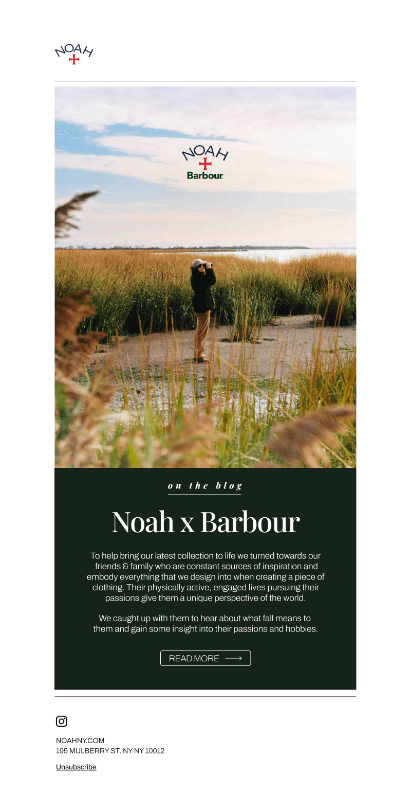 Noah x Barbour Collection Preview