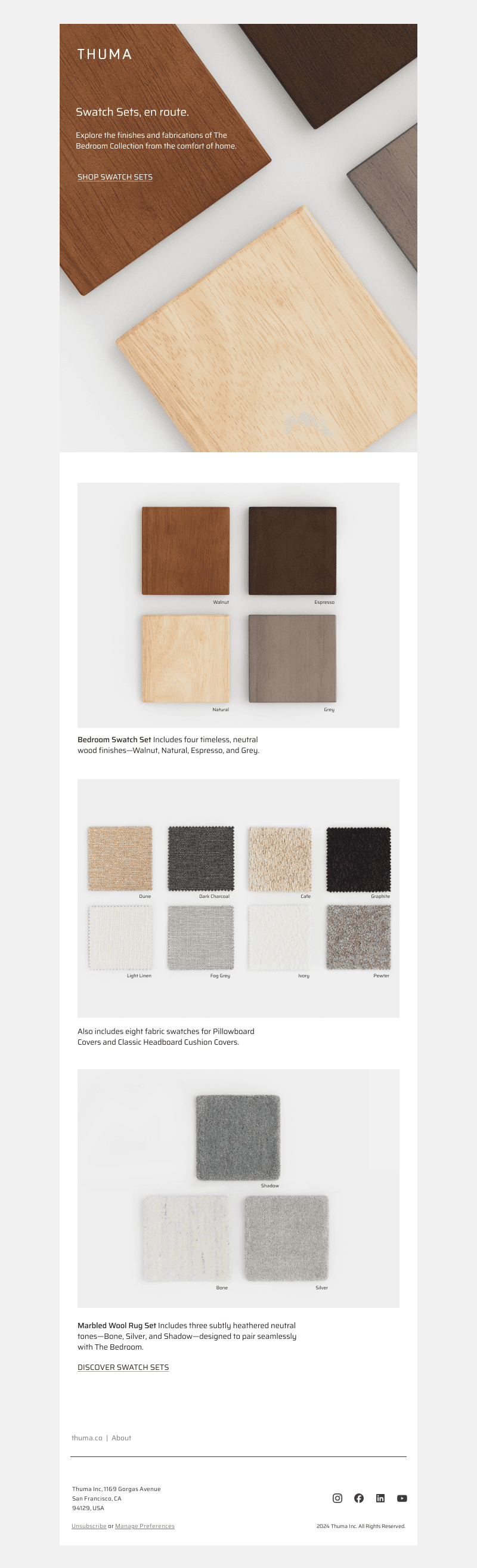 Presenting Swatch Sets.