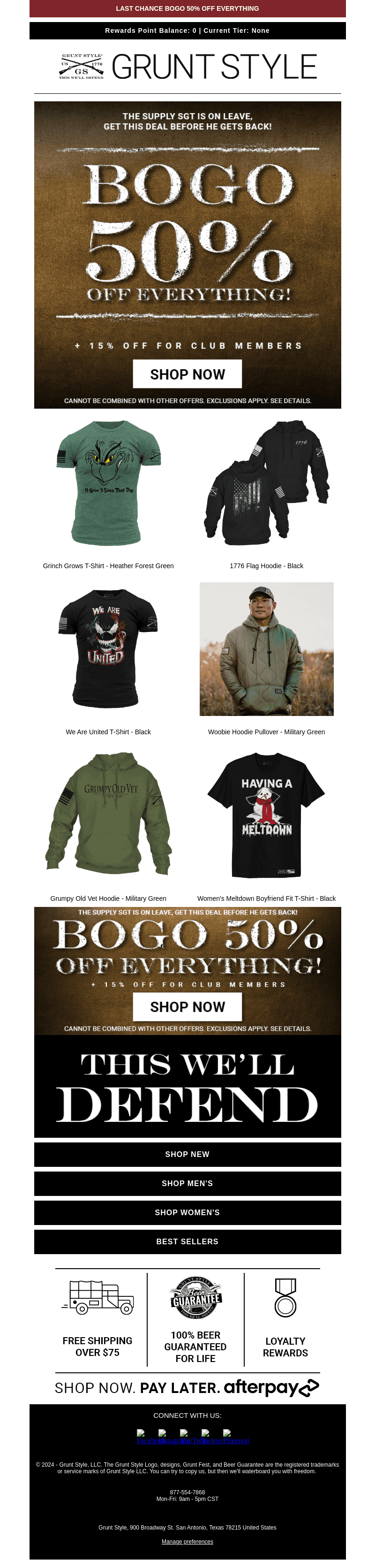 LAST CHANCE BOGO 50% OFF EVERYTHING🚨