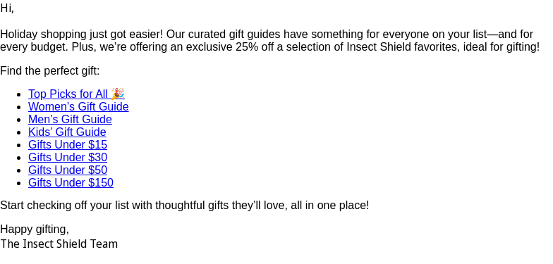 The Ultimate Holiday Gift Guide + 25% Off Select Gifts!