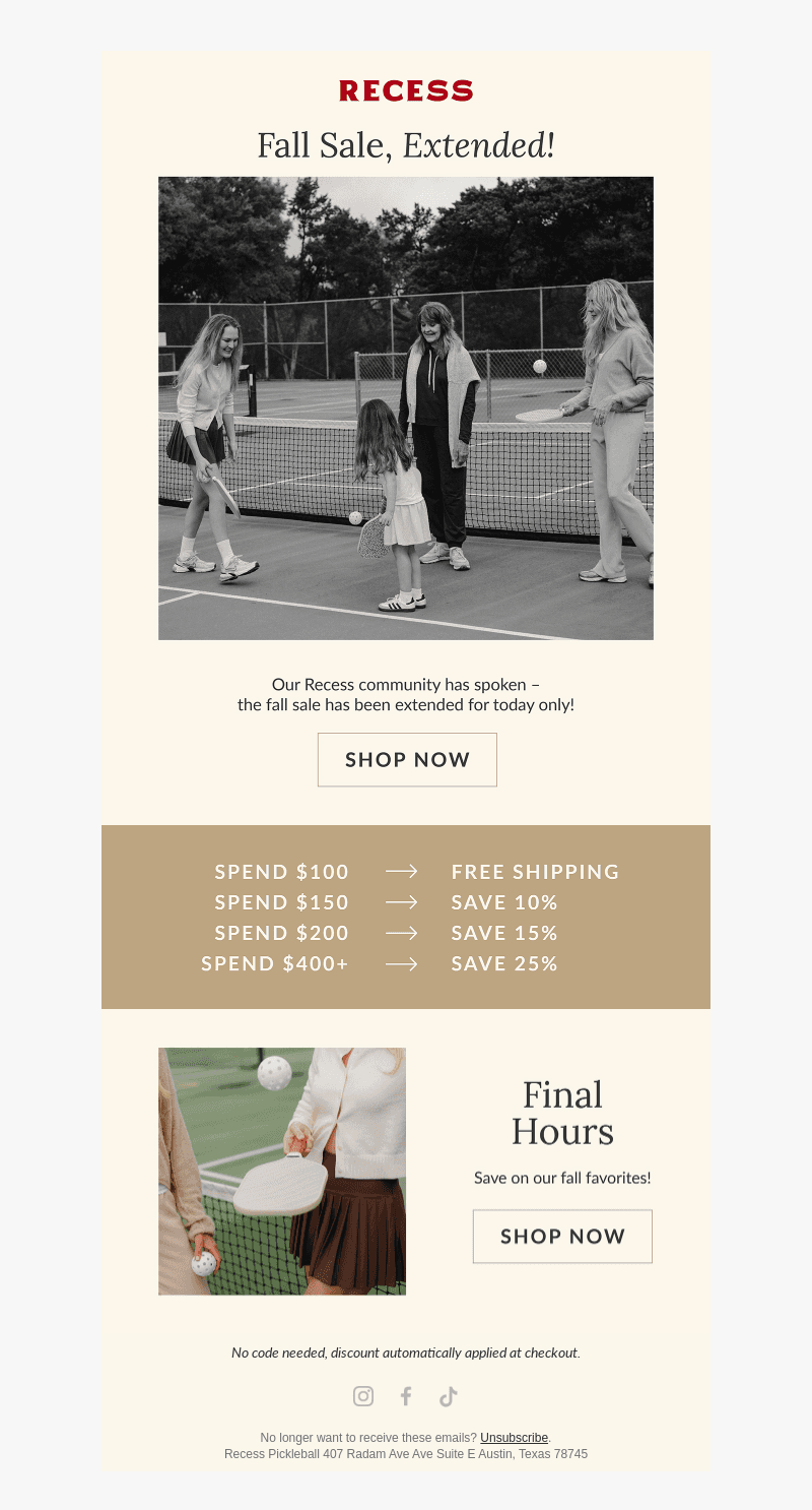 EXTENDED! Up to 25% Off