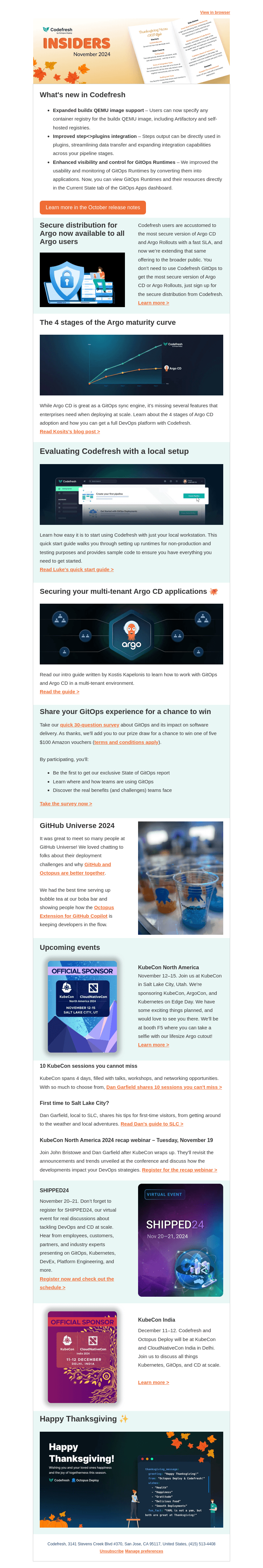 Codefresh Insiders November 2024