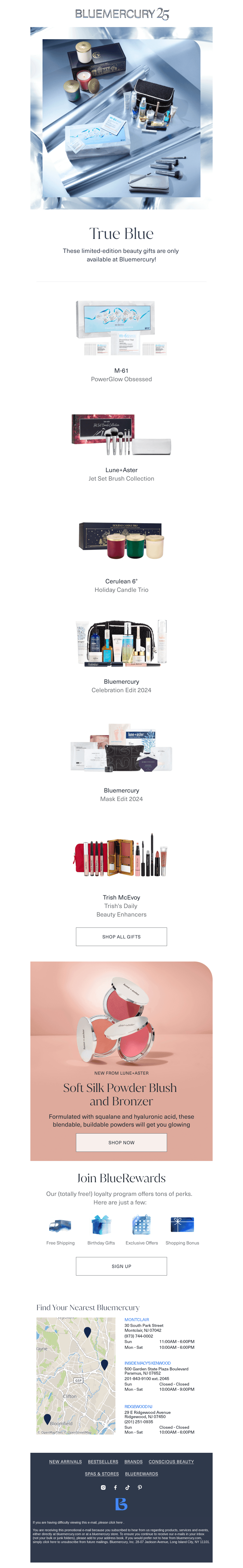 These gifts are *only* at Bluemercury