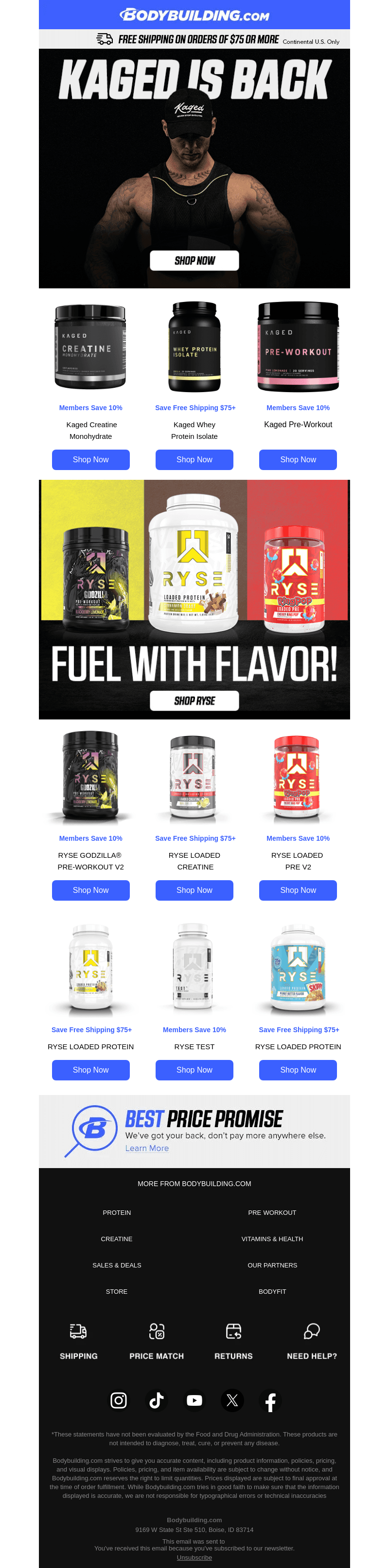Bodybuilding email from Fri, Nov 8, 2024