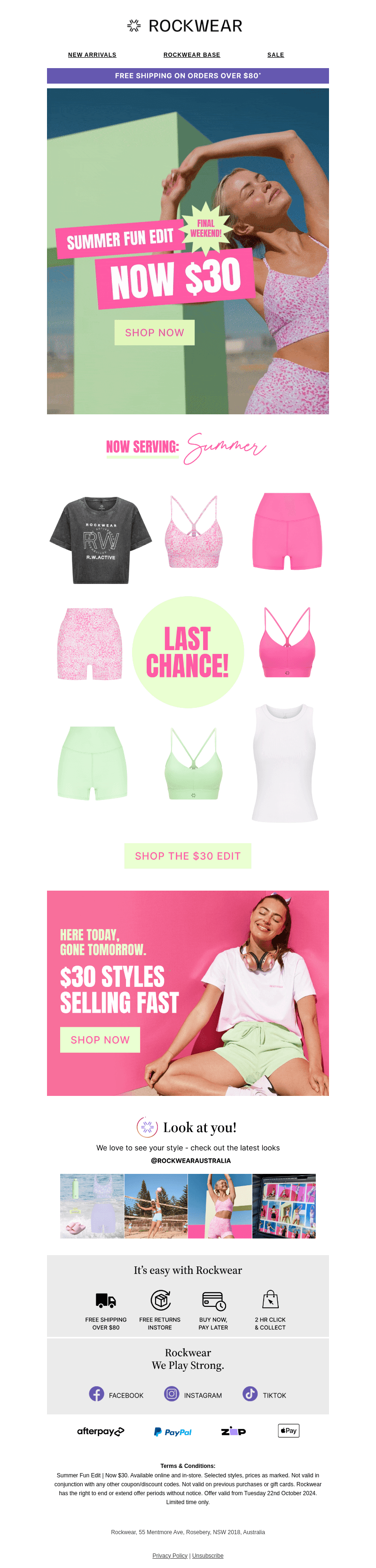 , Final Call For The $30 Edit!