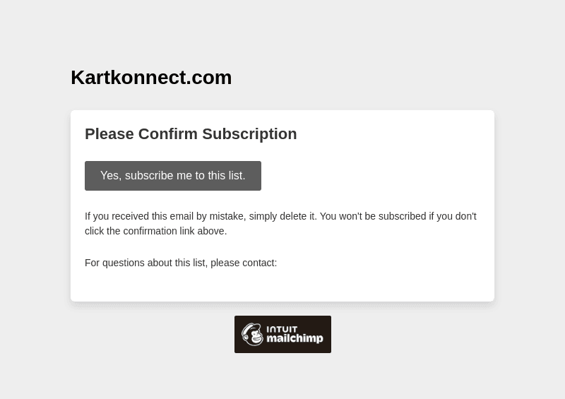 Kart Konnect email from Sun, Nov 10, 2024