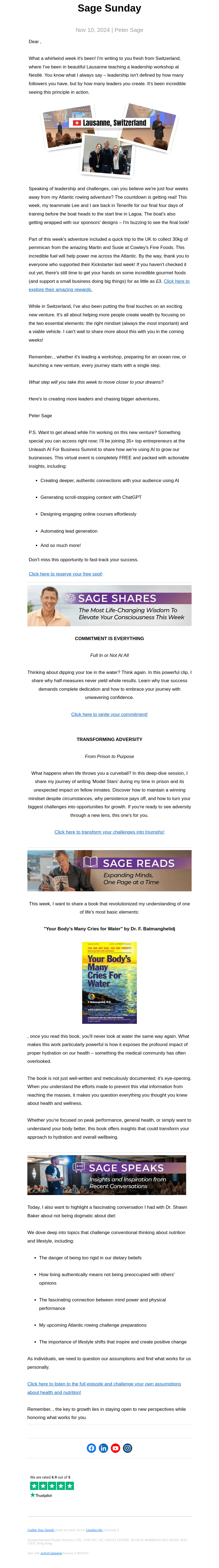 Sage Sunday: 4 Weeks Until We Launch!