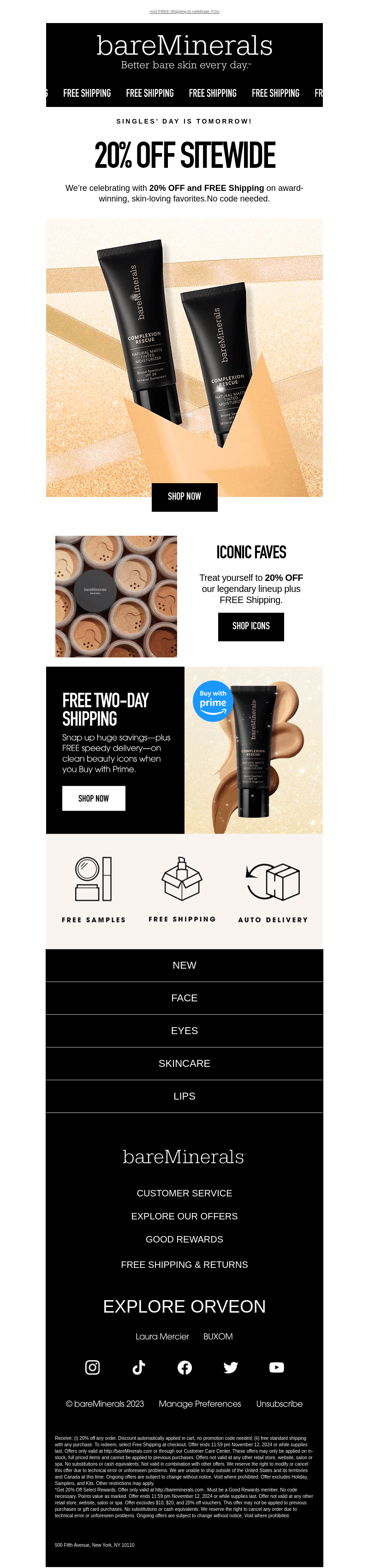 Singles’ Day is tomorrow: get 20% OFF