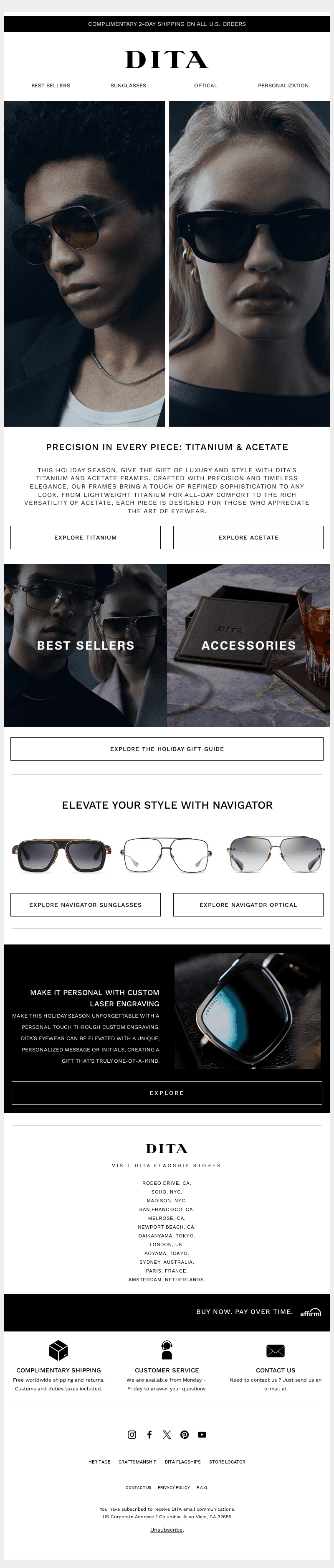 Frames as Unique as They Are: Shop Titanium & Acetate Gifts