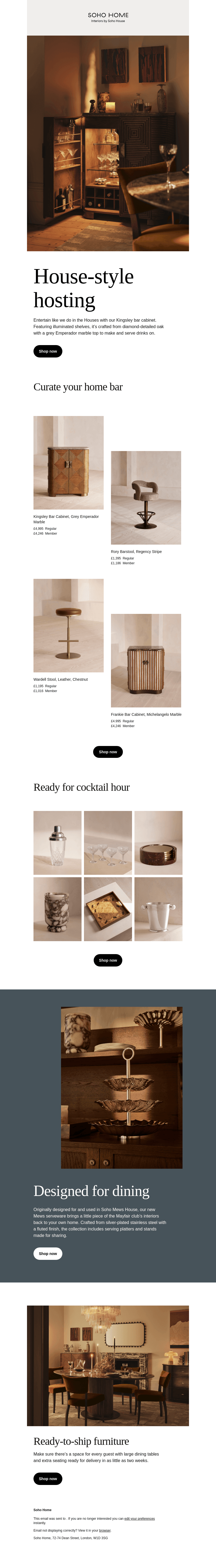 Host the Soho House way