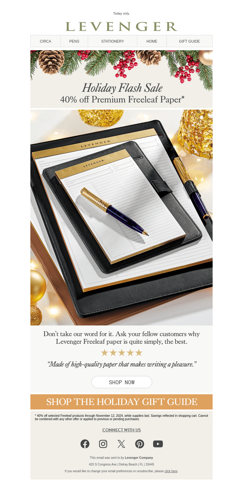 40% off Freeleaf Paper & Pads.