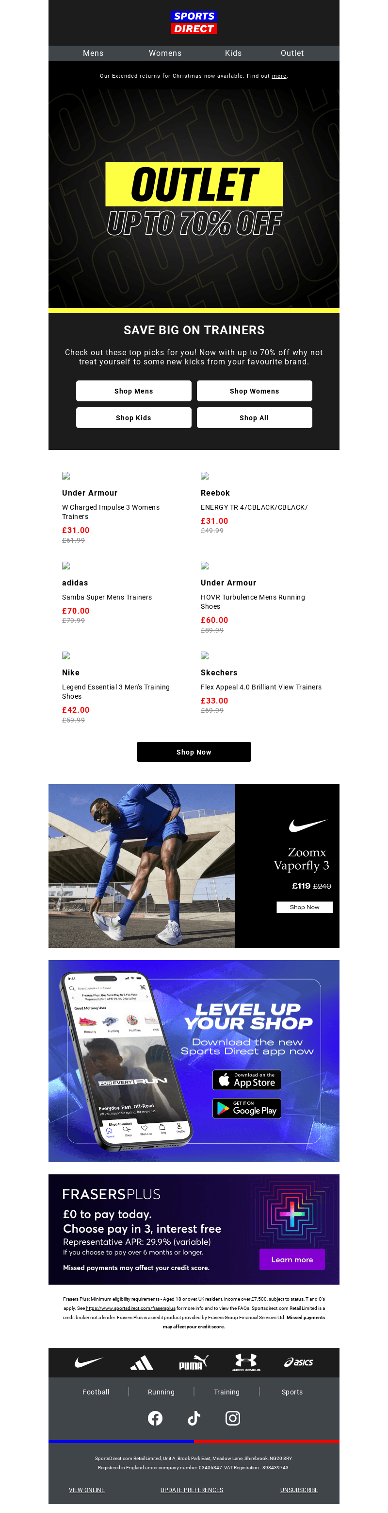 Outlet Trainers top picks