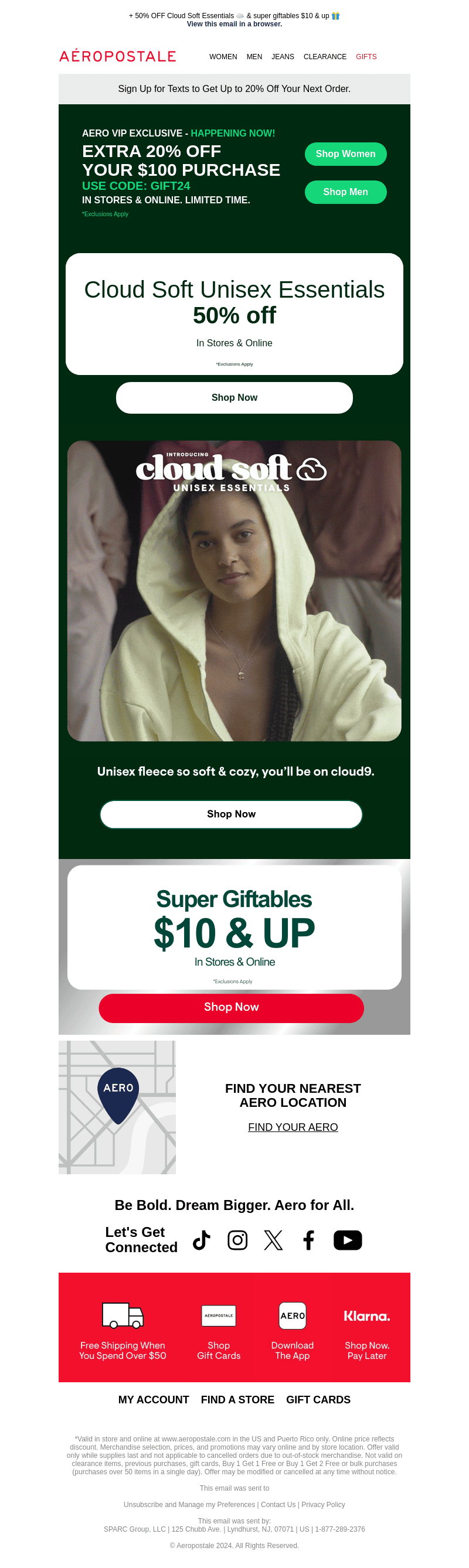 Last Day! EXTRA 20% OFF $100 w/ code GIFT24