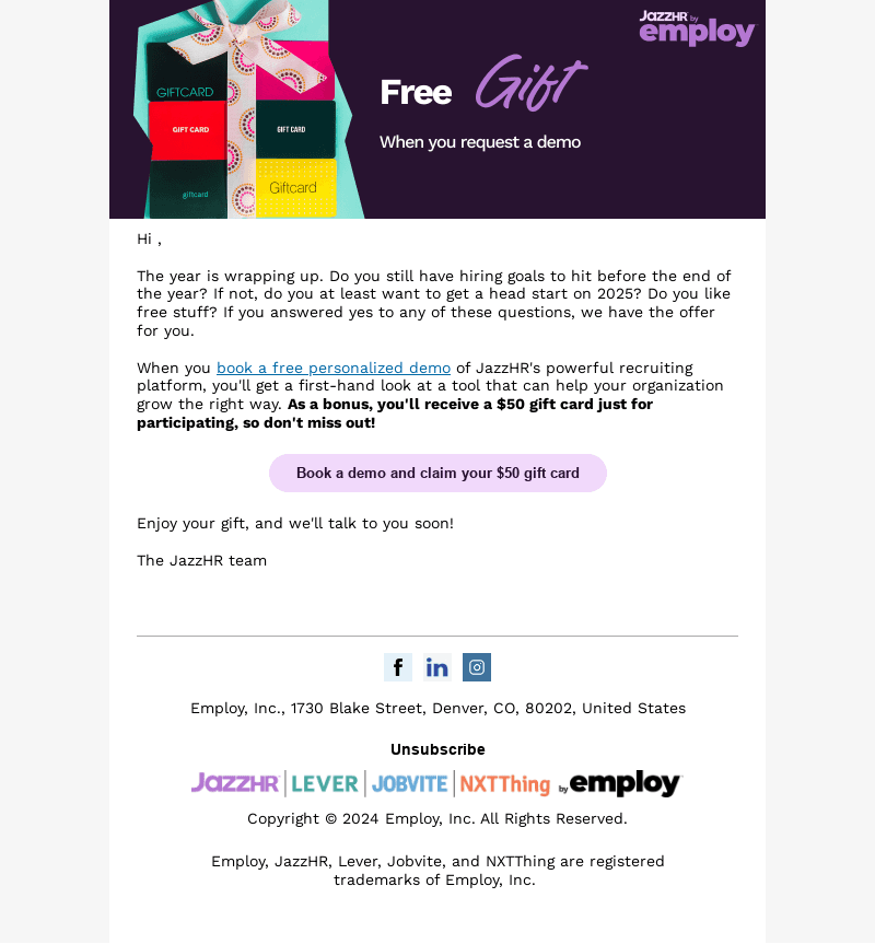 Employ email from Tue, Nov 12, 2024