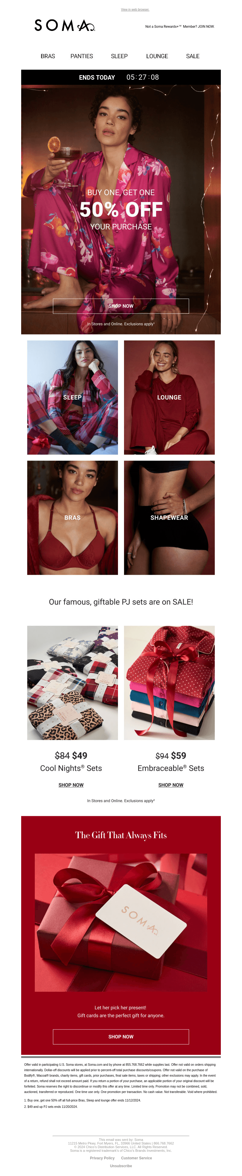 BOGO 50% OFF ENDS SOON