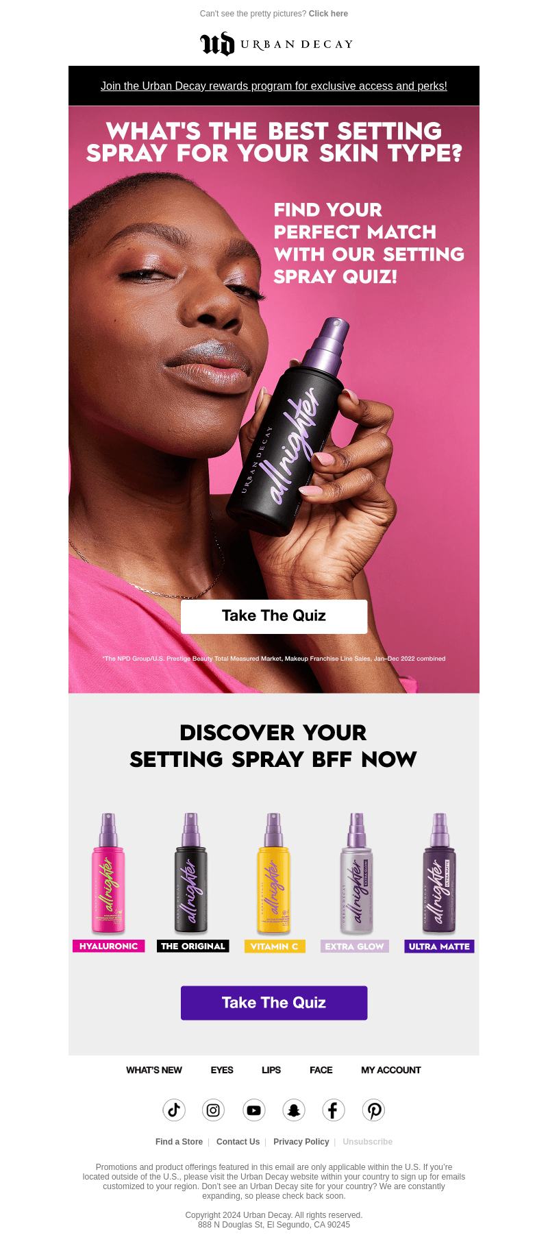The All Nighter Setting Spray Quiz!