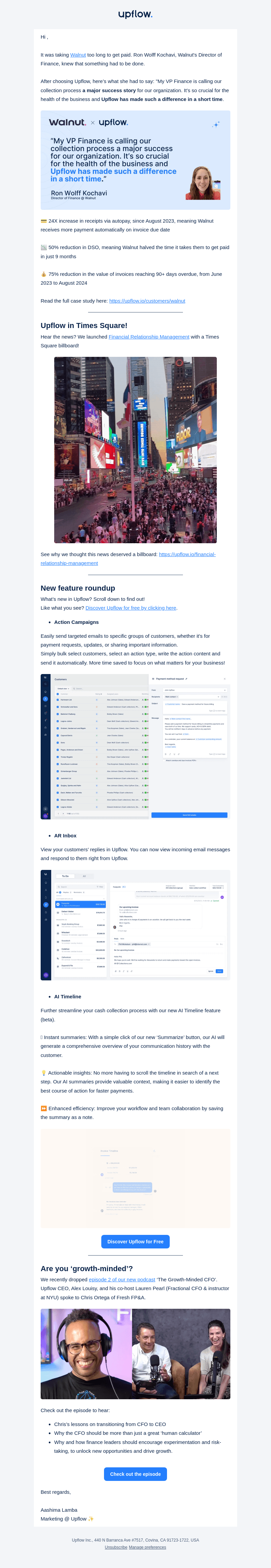 50% DSO reduction: How Walnut did it on Upflow