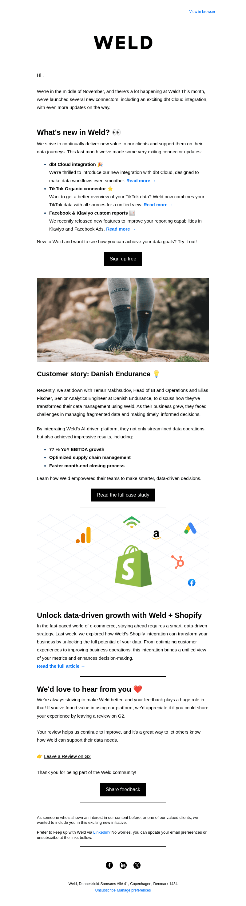 New features & success stories from Weld 💥