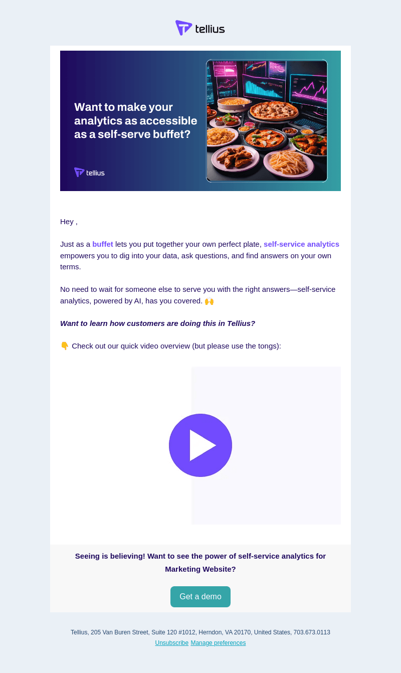 Time to serve up your analytics like a buffet? 🍝🍢🍛