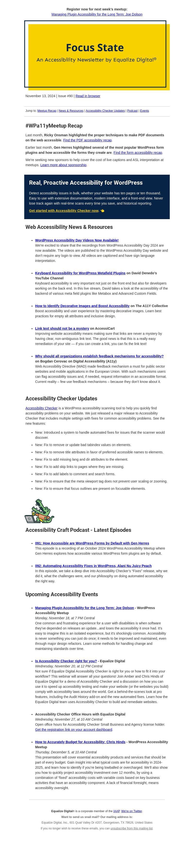 WordPress Accessibility Day Recordings Now Available + Other Accessibility News