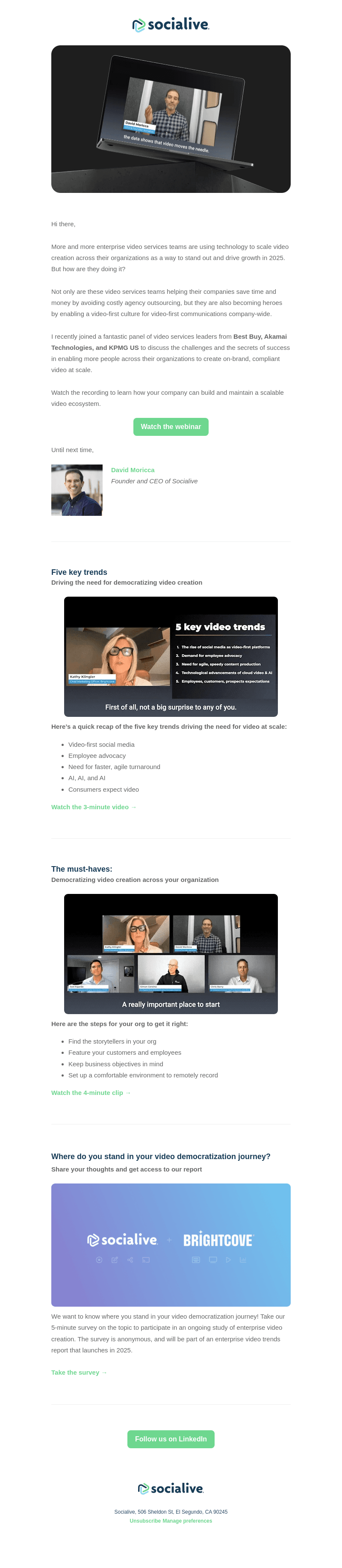 Socialive email from Thu, Nov 14, 2024